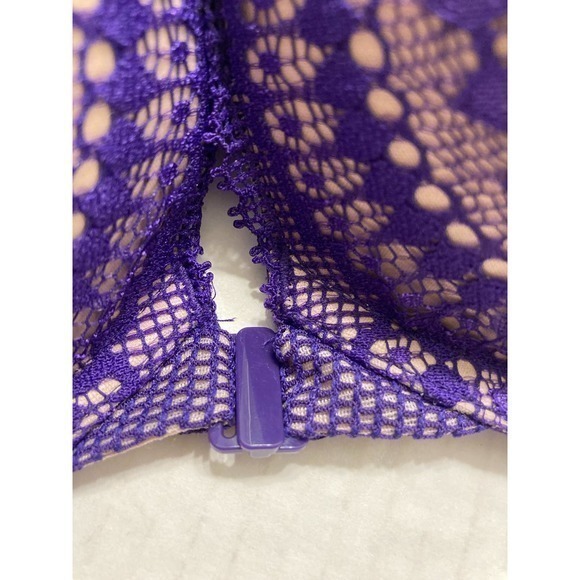 Victoria’s Secret Bra 34DD Purple Very Sexy Push-Up Underwire Front Closure - Picture 4 of 7